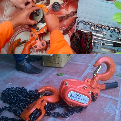Cách thay thế và bảo dưỡng xích của pa lăng xích tay 
